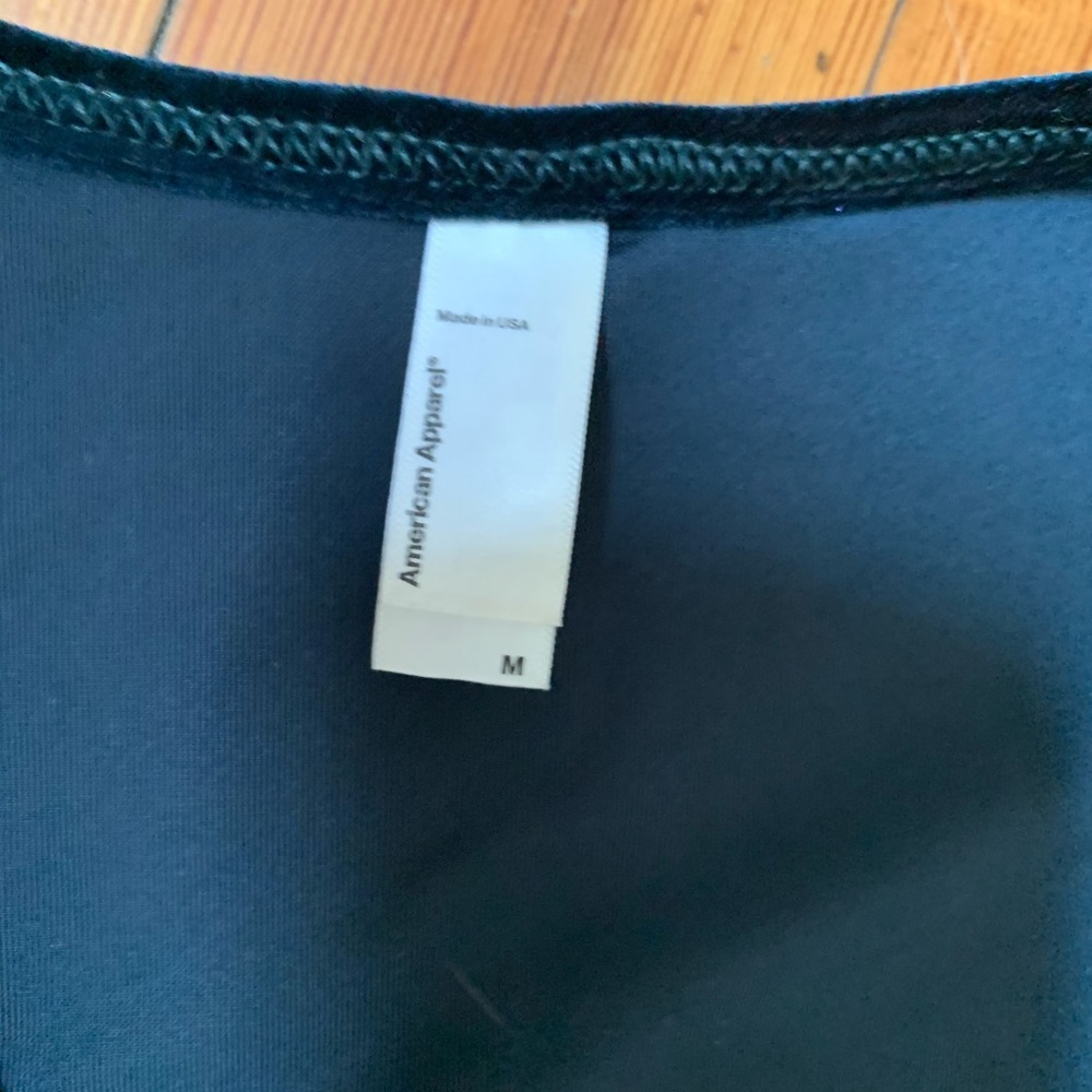 American Aparrel green velvet wrap top & skirt set - Picture 4 of 8